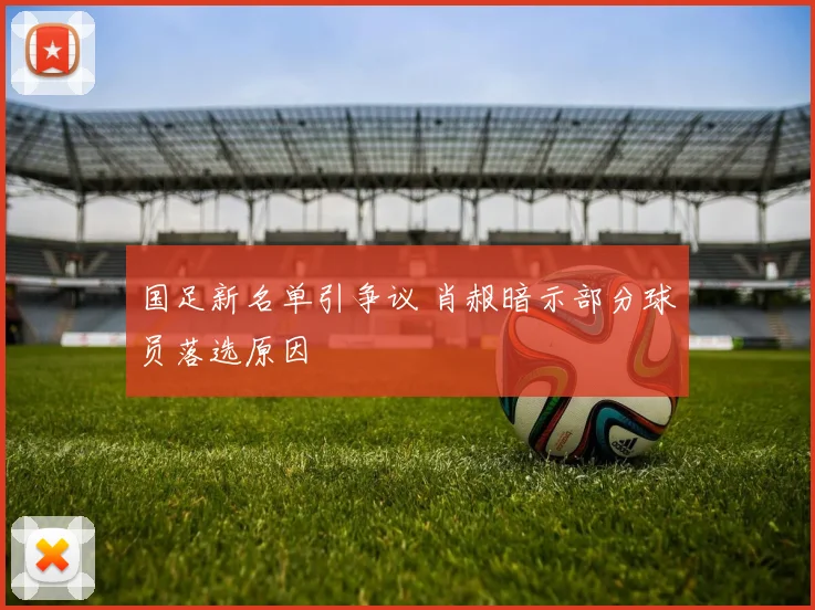 国足新名单引争议 肖赧暗示部分球员落选原因